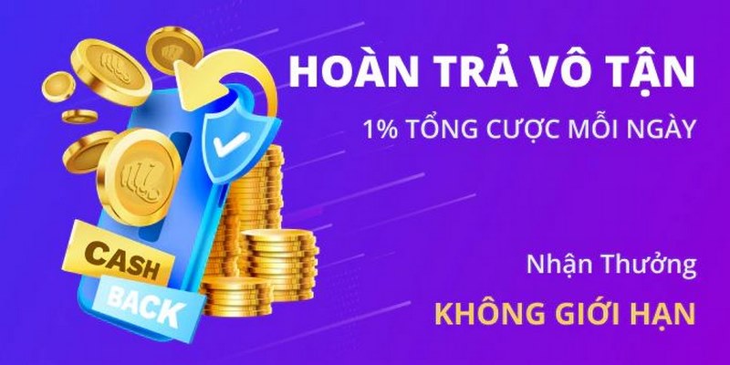 Khuyến mãi 11BET hỗ trợ hoàn trả tỷ lệ cao 1% tổng cược